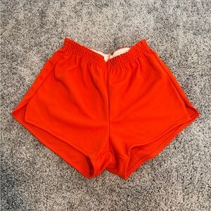 Vintage Russell Athletic Bright Orange Shorts size medium